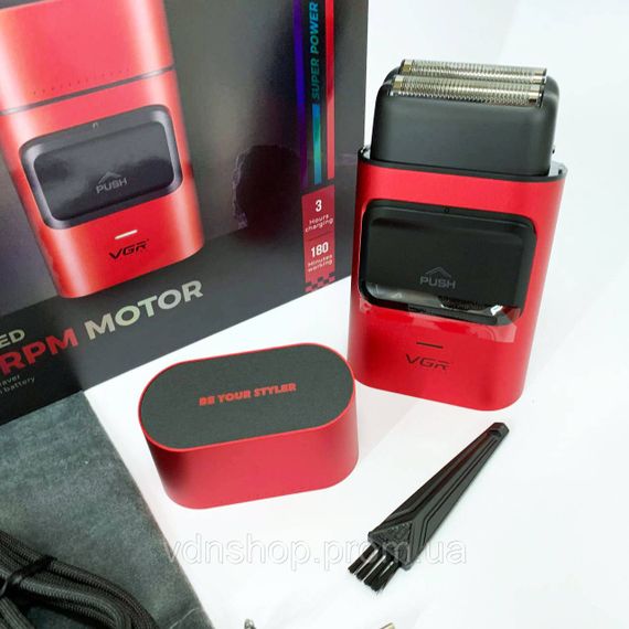 Бритва с аккумуляторным зарядным устройством VGR V-307, Електробритва для бороды, Бритвы аккумуляторные CV-20 | Зображення 5