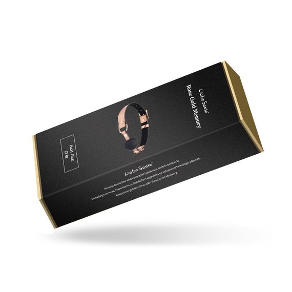 Кляп Liebe Seele Rose Gold Memory Ball Gag Розовый One Size | Зображення 9