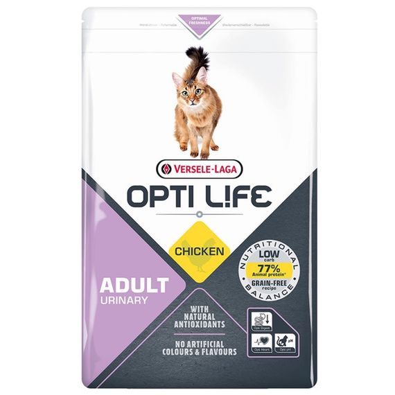 Сухий корм для котів для профілактики сечокам'яної хвороби Opti Life Urinary, 2.5 кг