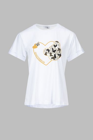 Футболка з принтом жіноча On me 60224 L Білий (2000990414151) | Зображення 6