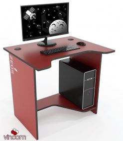 Стол геймерский ZEUS Sputnik бордо-черный