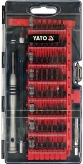Набор отвертки точные насадки держатель 61 шт YATO YT-25760