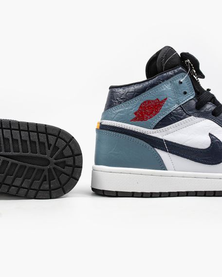 Кросівки Air Jordan 1 Retro Paper Blue ТОП В'єтнам [36 - 41 р.] | Зображення 7