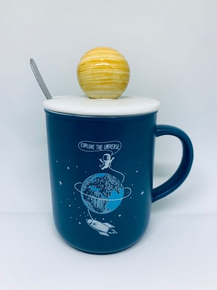 Кружка Explore the universe с крышкой и ложкой