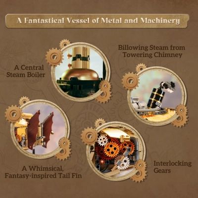 Конструктор Pantasy Original Дирижабль Steampunk (85021) | Зображення 2