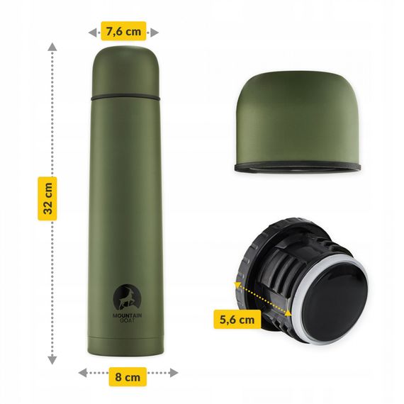 Термос Mountain Goat 1 л Navy Green (P-5907739315779) | Зображення 6