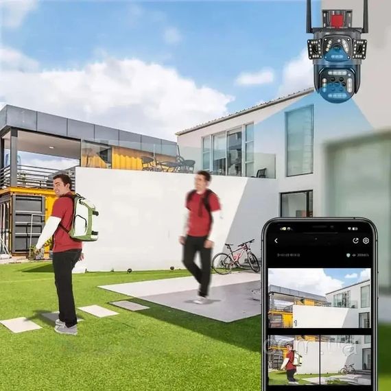 Вулична камера відеоспостереження 4MP 4G Hikvision DS-2CD2043G2-IU (234576161_1639) | Зображення 1