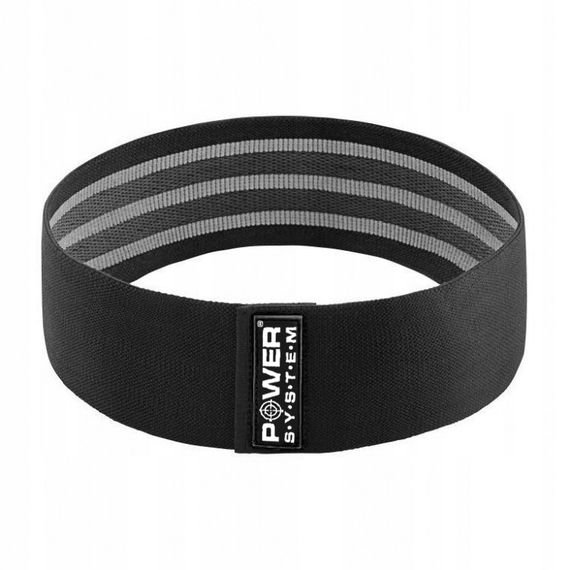 Тканева гумка для фітнесу та спорту Power System PS-4093 Booty Band LVL 3 Black/Grey (d_94 см. навантаження 6-12кг.) | Зображення 5