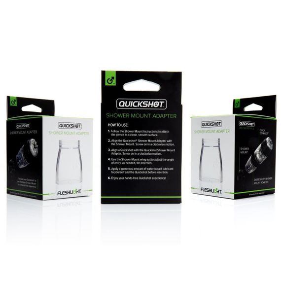 Адаптер-крепление для соединения с мастурбатором Quickshot Shower Mount Adapter (RP) Sex Aura | Зображення 4