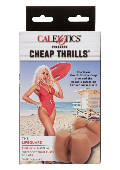 Мастурбатор вагіна-напівторс CalExotics Pussy and Tits з грудьми, бежевий Sex Aura