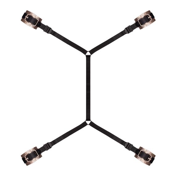 Фіксатор рук і ніг для ліжка Rosy Gold - Under-Mattress Restraint Set
