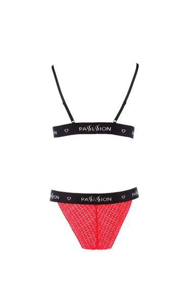Комплект белья GLAMISS SET red/black S/M - Passion Sex Aura | Зображення 3