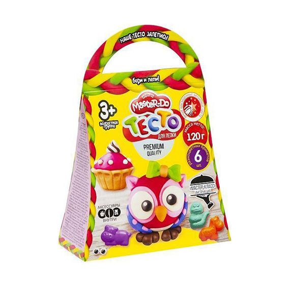 Набор креативного творчества "Master Do" TMD-04-01…06, 6 цветов теста Сова