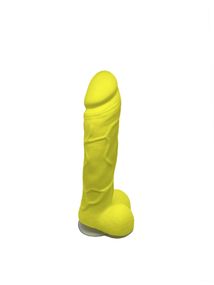 Мило у формі пеніса Чистий Кайф Yellow size L, крафтове мило-член, натуральне