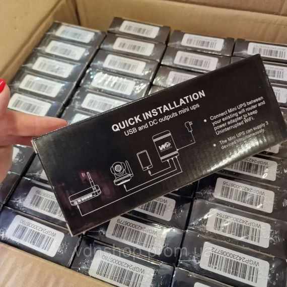 Источник бесперебойного питания для роутера  10400Mah, USB выходы, DC 5V, 9V, 12V. ИБП для Роутеров | Зображення 5