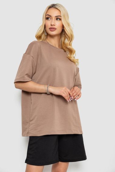 Костюм женский повседневный, цвет светло-коричневый, 241R5004-1 | Зображення 2