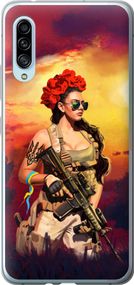 Чехол на Samsung Galaxy A90 5G Украинка с оружием "5316u-1800-17620"