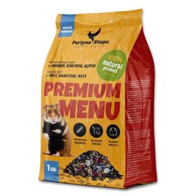 Корм для хомяков Перлина Степу Premium Menu, 1 кг