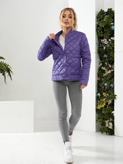Куртка з ефектом стьобання, арт.310, фіолетовий | Зображення 3