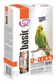 Полнорационный корм для волнистых попугаев Lolo Pets 500 г LO-72100