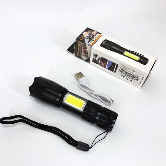 Потужний тактичний ліхтар світлодіодний, Ліхтар для дому з зарядкою від розетки Надпотужний лід XD-45 | Зображення 5