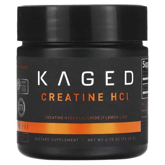 Гідрохлорид креатина Kaged Muscle Patented C-HCI, Creatine HCI 76.4g (Lemon Lime)