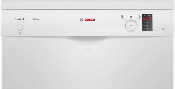 Посудомийна машина Bosch , 12компл., A+, 60см, дисплей, білий (SMS23DW01T) | Зображення 1