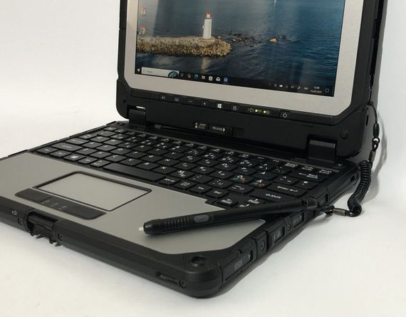 Защищенный нетбук-трансформер Panasonic Toughbook CF-20 MK2 / 10.1" (1920x1200) IPS Touch / Intel Core i5-7Y57 (2 (4) ядра по 1.2 - 3.3 GHz) / 8 GB DDR3 / 256 GB SSD / Intel HD Graphics 615 / WebCam / Win 10 Pro б/у + Подарок Флеш-накопитель Kingston 64GB | Зображення 8