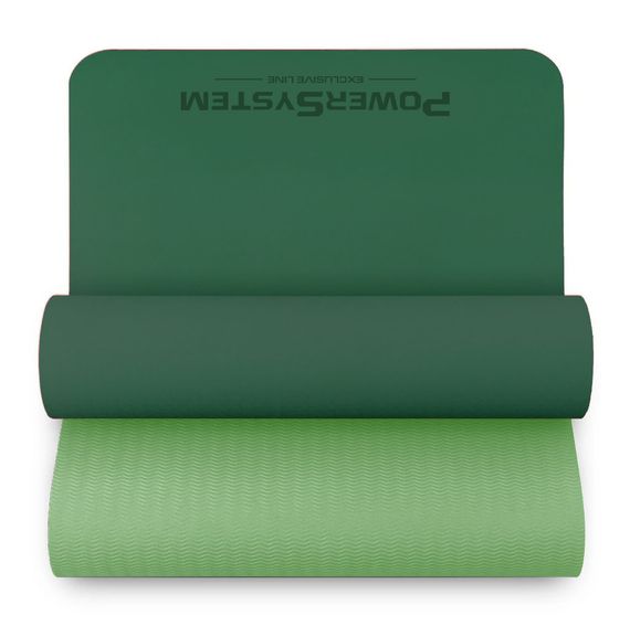 Килимок для йоги та фітнесу Power System PS-4060 TPEYoga Mat Premium Green (183х61х0.6)