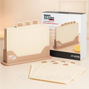 Кухонный набор досок Zepline ZP-00220 5 предметов, с подставкой