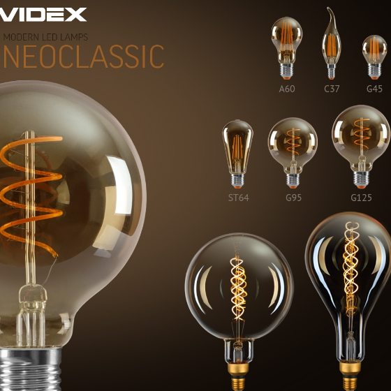 Лампа G200 8W E27 2200К 220V Filament ASD LED Videx | Зображення 1