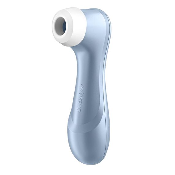 Вакуумний кліторальний стимулятор Satisfyer Pro 2 — безконтактна Air Pulse, 11 рівнів, IPX7, голубий, USB | Зображення 7
