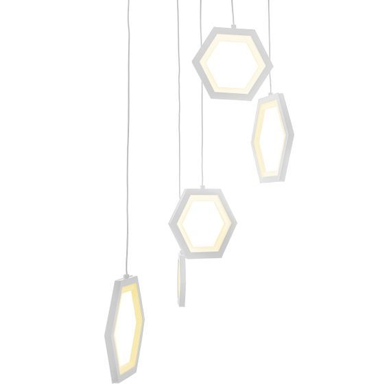 Светильник потолочный подвесной светодиодный для холла BR-936S/44W LED WH | Зображення 2