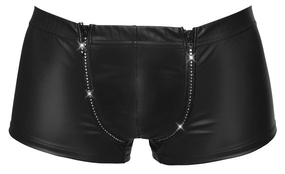 Боксери труси зі стразами по блискавці Sven Joy Ment Men's Pants, чорний, L | Зображення 3