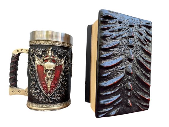 Подарунковий набір Кухоль 3D Крилатий Череп і Блокнот 3D «Око Пламінного Дракона» | Зображення 1