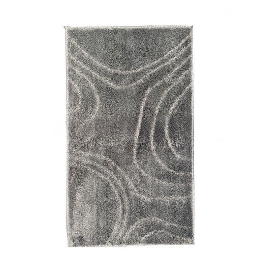 Набір килимків для ванної кімнати 2шт 57*100см+57*50см U-виріз Абстракція Joy сірий тафтинг Дариана | Зображення 1
