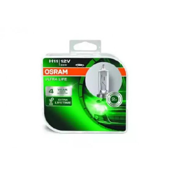 Лампа OSRAM H11 12V 55W PGJ19-2 ULTRA LIFE 64211ULT-HCB-DUO