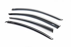 Вітровики з хром молдингом SD (4 шт, Niken) для Volkswagen Passat B8 2015-2024 рр