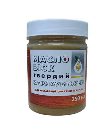 Масло-віск твердий карнаубський LISSOL для реставрації дерев'яних поверхонь