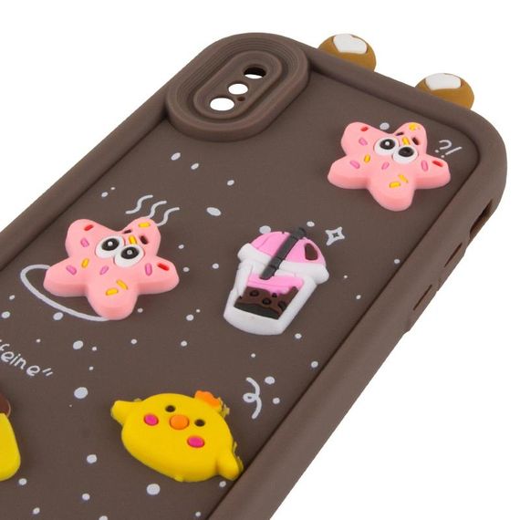 Чехол TPU Toys Case with Ears для Apple iPhone X / XS (5.8") Brown | Зображення 3