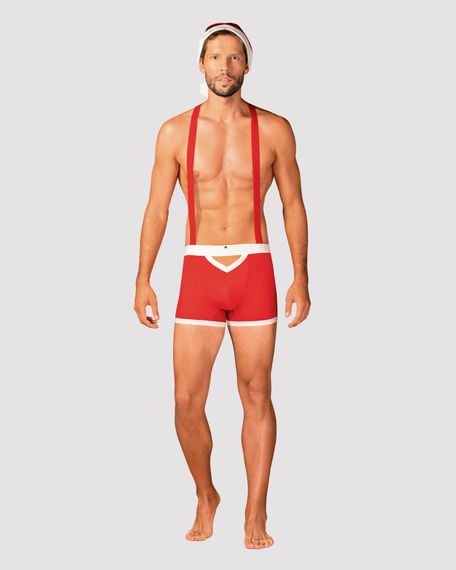 Чоловічий еротичний костюм Санта-Клауса Obsessive Mr Claus, L/XL | Зображення 2