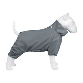 Дощовик для собак WAUDOG Clothes, водонепроникний, M47, В 69-72 см, С 47-50 см, сірий