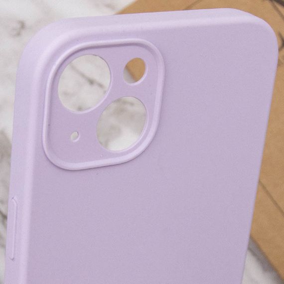 Чохол Silicone Case Full Camera Protective (AA) NO LOGO для Apple iPhone 15 Plus (6.7") Бузковий / Lilac | Зображення 5