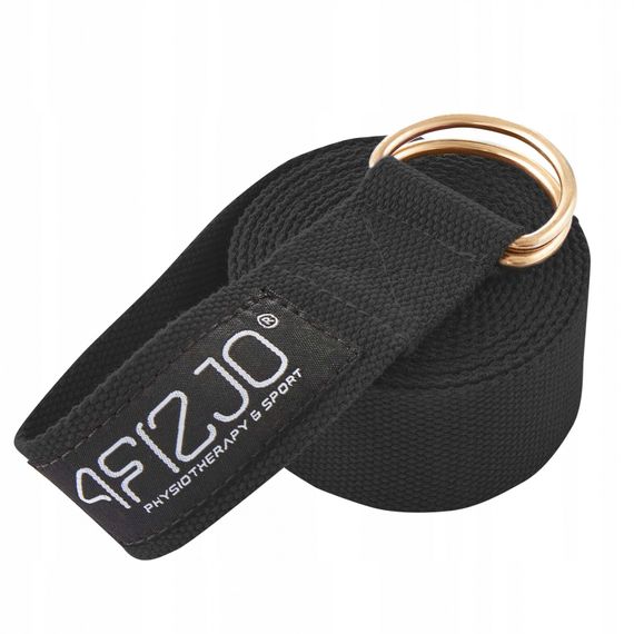 Ремінь для йоги 4FIZJO 300 см 4FJ0524 Black (P-5907739315397) | Зображення 3