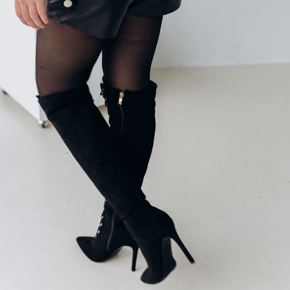 Ботфорты женские Fashion Lady 3305 38 размер 245 см Черный | Зображення 3
