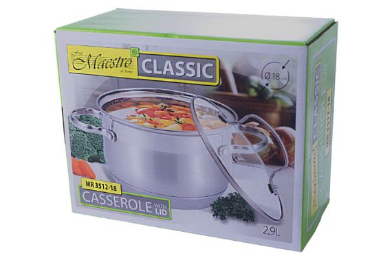 Кастрюля нержавеющая Maestro - 180 x 2,9 л (MR-3512-18) | Зображення 2