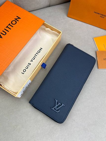 Гаманець синій Louis Vuitton Horizontal Aerogram Blue k419