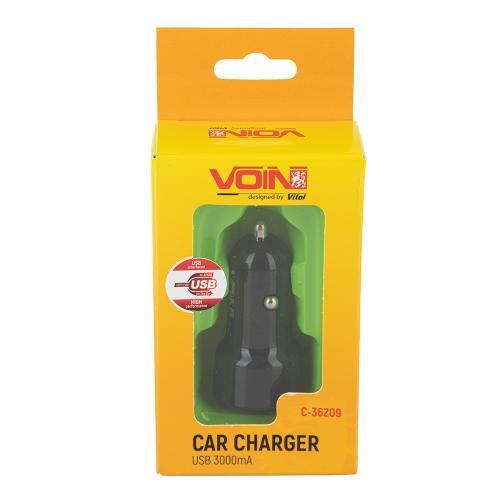 Автомобільний зарядний пристрій VOIN C-36209, 1USB (12/24V - 5V 3,0A) | Зображення 5