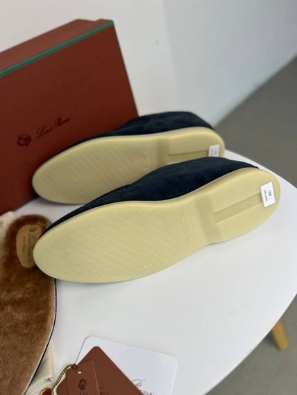 Лофери Loro Piana Open Walk темно-синього кольору ob435 | Зображення 6