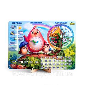 Развивающая игра Календарь - 2 "Птичка" Ubumblebees (ПСФ029-УКР) PSF029-UKR